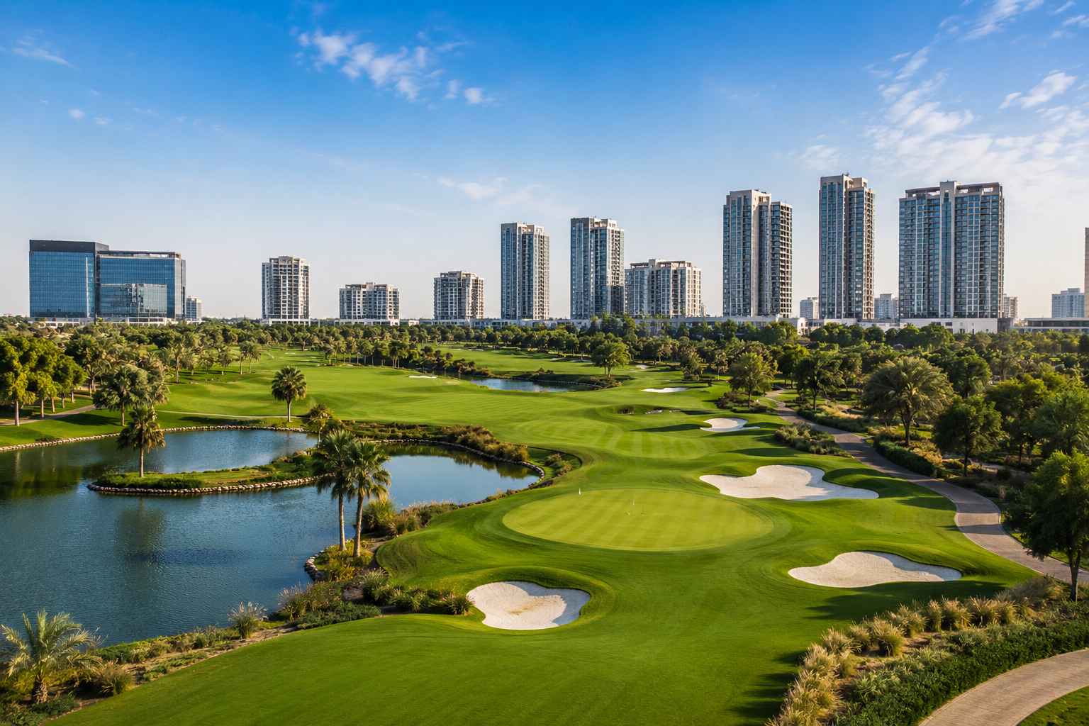 Golf course and leisure destinations nearby